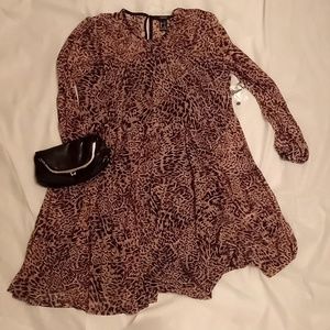 Forever 21 leopard print dress with black liner